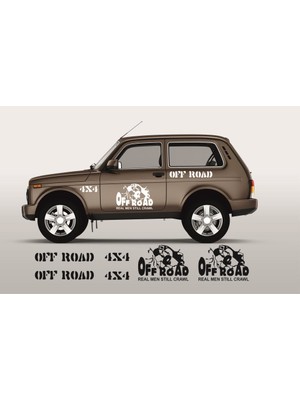 Sticker Master Lada Niva Sticker Set-1 Oto Motor Pc Etiket