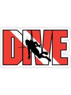 Sticker Master Dive Dalgıç Sticker Oto Motor Pc Etiket