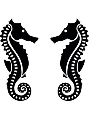 Sticker Master Deniz Atı Sticker Oto Motor Pc Etiket