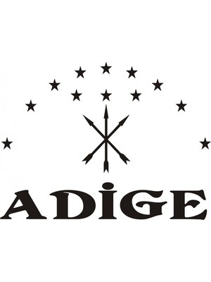 Sticker Master Adige Çerkez Bayrağı Sticker Oto Motor Pc Etiket