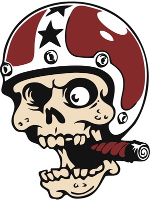 Sticker Master Motosiklet Sticker Kurukafa Sticker Oto Motor Pc Etiket