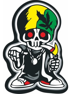 Sticker Master Bob Marley Sticker-1 Oto Motor Pc Etiket