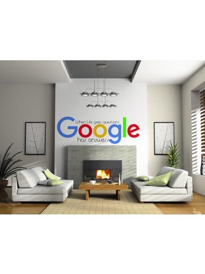 Sticker Master Google Logo Ofis Duvar Sticker Oto Motor Pc Etiket Çıkartma
