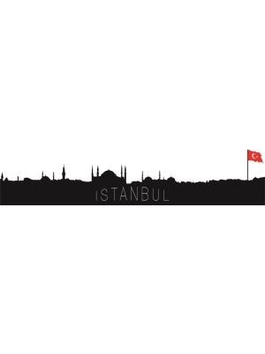 Sticker Master İstanbul Siluet Duvar Sticker 11 Oto Motor Pc Etiket