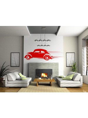 Sticker Master Klasik Araba Duvar Sticker Oto Motor Pc Etiket