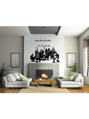 Sticker Master Orkestra Duvar Sticker Oto Motor Pc Etiket