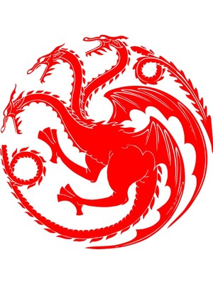 Sticker Master Game of Thrones Logo Duvar Sticker Oto Motor Pc Etiket