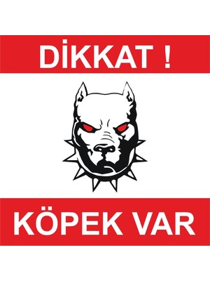 Sticker Master Dikkat Köpek Var Sticker Oto Motor Pc Etiket