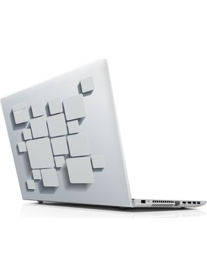 Sticker Master 3D Gray Laptop Sticker Oto Motor Pc Etiket