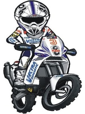 Sticker Master Cross Motosiklet Sticker Oto Motor Pc Etiket