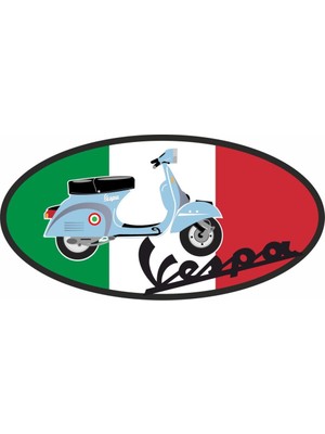 Sticker Master Vespa İtalyan Sticker Oto Motor Pc Etiket