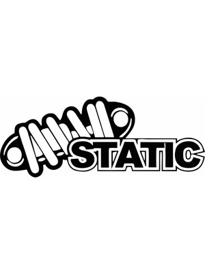 Sticker Master Static Black Sticker Oto Motor Pc Etiket