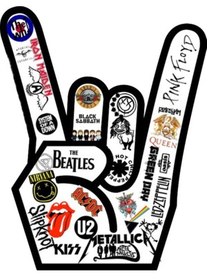Sticker Master Punk İşaret Sticker Oto Motor Pc Etiket
