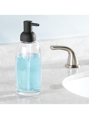 Bosphorus Sıvı Sabunluk Mat Siyah Kaplamalı Model Banyo Aksesuarı