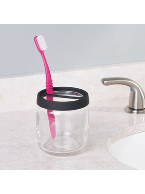 Bosphorus Diş Fırçalık Mat Siyah Kaplamalı Model Banyo Aksesuarı
