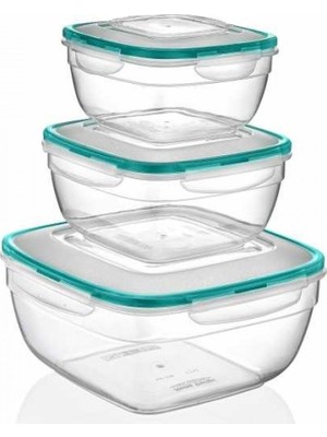 Primera Kare Saklama Kabı 3 Lü Set Lc-300