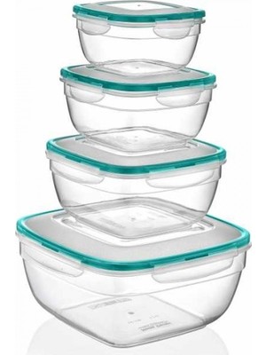 Primera Kare Saklama Kabı 4 Lü Set Lc-305