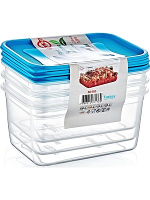 Primera Flexy Saklama Kabı Derin 3 Lü Set (1.3 Lt X3 ) Bd-695