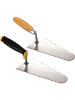 Dekor Beyaz Tuğla Malası Plastik Saplı Yay Çeliği 22 Cm  376