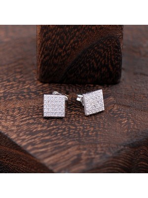 Sümer Telkari Kare Gümüş Küpe 2294