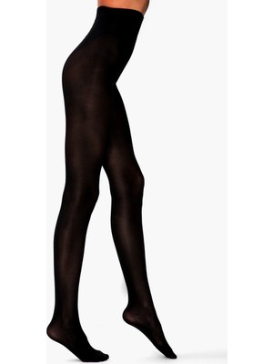 Penti Siyah Mikro 70 Külotlu Çorap Kadın %90 Naylon %10 Elastan Parlak Düz Kalın