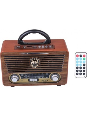Gringo M115Bt Usb,Sd,Mp3,Bluetooth Şarjlı Nostaljik Radyo