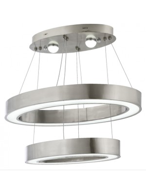 AVONNI AV-1573-N60X30-ELLIPSE Nikel Kaplama Modern Avize LED Metal Pleksi 60x30cm