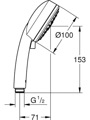 Grohe Tempesta Cosmopolitan 100 El Duşu 3 Sprey