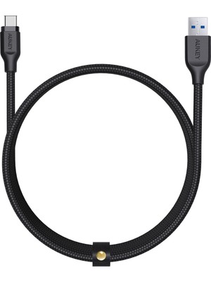 Aukey CB-AC2 USB 3.1 USB A To USB C Kablosu Örgülü 2 m - Siyah