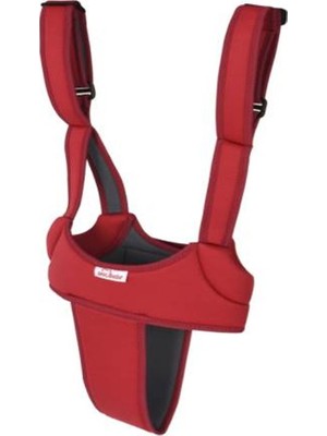 Sevi Bebe Bordo Pamuk Kumaş Ergonomik Bebek Yürüme Yardımcısı – Ayarlanabilir Yükseklik ve 360° Döner Tekerlekli