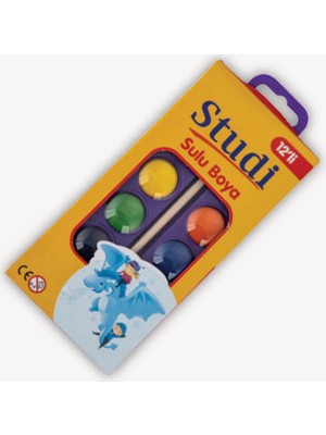 Studio Pastel Sulu Boya 12'Li