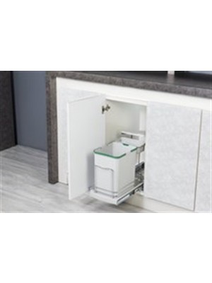 Starax Teleskopik  Rayli Plastik Gövde Çöp Kovasi 16+1 Lt S-2391