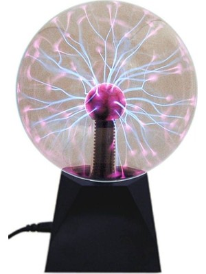 Buffer Plasma Storm Lamp - Müzikli Işıklı Plazma Küre Sihirli Cadı Küresi Plazma Küre Gece Lamba