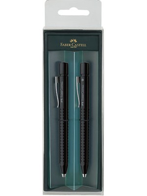 Faber-Castell Grip 2011 Versatil+Tükenmez Hediye Seti Buzlu Siyah