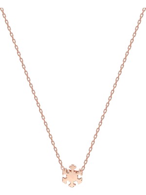 Glorria Gümüş Kar Tanesi Kolye