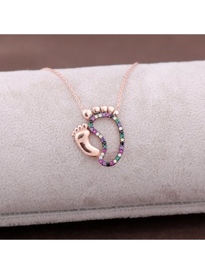 Sümer Telkari Rose Gümüş Ilk Adım Tasarımlı Kolye 3761