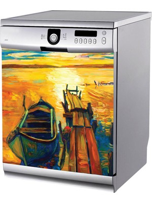 Tilki Dünyası Sandal Resim Bulaşık Makinası Stickerı