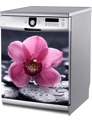 Tilki Dünyası Zarif Çiçek Bulaşık Makinası Stickerı