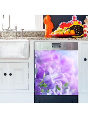 Tilki Dünyası Morun Büyüsü Bulaşık Makinası Kapak Stickerı