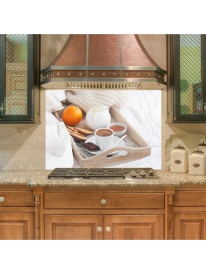 Tilki Dünyası Mutfak Ocağı Arkası Kahve ve Tatlı Atıştırmalık Sticker