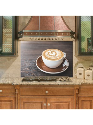 Tilki Dünyası Mutfak Ocağı Arkası Aşk Kahvesi Sticker