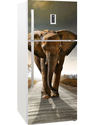 Tilki Dünyası Buzdolabı Kapağı Kaplama Sticker 0011