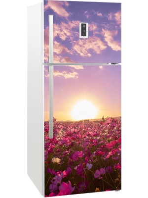 Tilki Dünyası Buzdolabı Kapağı Kaplama Sticker 0019