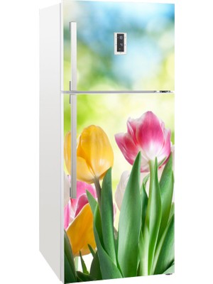 Tilki Dünyası Buzdolabı Kapağı Kaplama Sticker 0032
