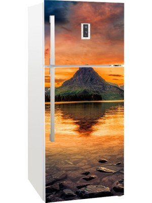 Tilki Dünyası Buzdolabı Kapağı Kaplama Sticker 0043