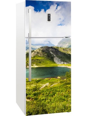 Tilki Dünyası Buzdolabı Kapağı Kaplama Sticker 0045