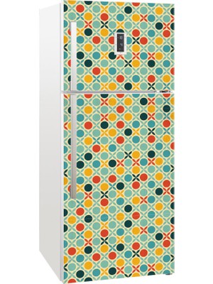 Tilki Dünyası Buzdolabı Kapağı Kaplama Sticker 0079