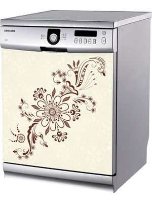 Tilki Dünyası Bulaşık Makinesi Kapak Sticker 0010