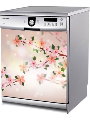 Tilki Dünyası Bulaşık Makinesi Kapak Sticker 0019