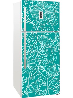 Tilki Dünyası Buzdolabı Kapağı Kaplama Sticker 0101